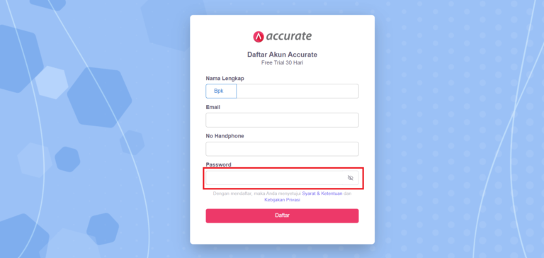 Cara Daftar Accurate Online